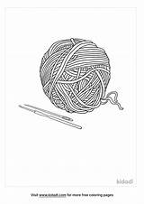 Free Ball Of Yarn Coloring Page  Printables Kidadl sketch template