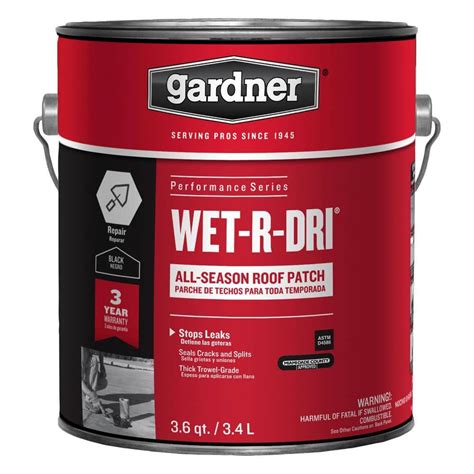 Gardner 115.2 oz. Wet-R-Dri All-Season Roof Patch 0371-GA - The Home Depot