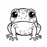 Cartoon Frog Coloring Pages sketch template