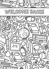 Printable Welcome Back Coloring Pages sketch template