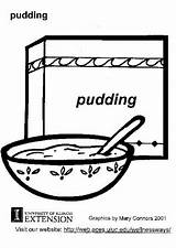 Banana Pudding Coloring Page Pages sketch template