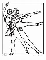 Ballet Couple Coloring Page  Woo Jr Kids Activities Childrens sketch template