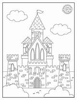 Castle And Dragon Coloring Pages sketch template