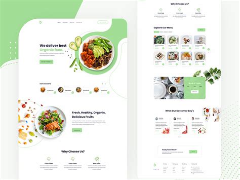 Daas Restaurant home page by Akash Das on Dribbble