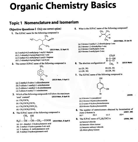 SOLUTION: Organic chemistry basics - Studypool