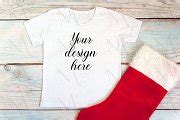 White kid t-shirt mockup bundle. | Creative Market