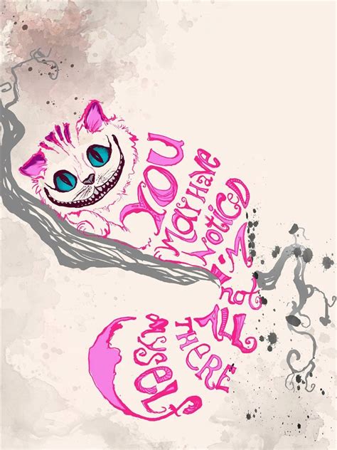 Alice in Wonderland Quote Print: Pink Cheshire Cat You May - Etsy ...