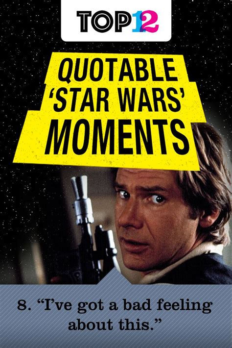 Find out the best scenerios in which you should use Star Wars quotes! http://www.thetoptwelve ...