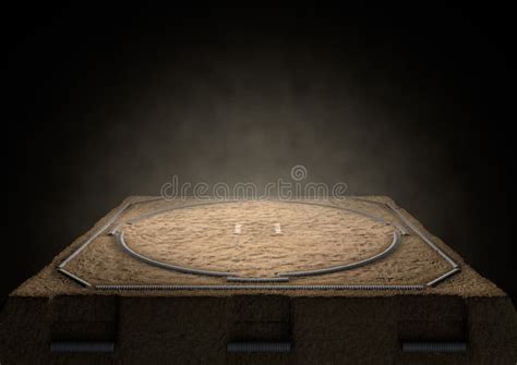 Sumo Ring Empty stock photo. Image of scene, asia, sport - 75676714