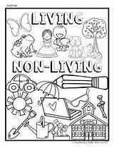 Living Vs Non Coloring Pages sketch template