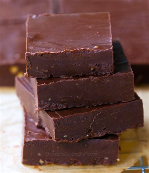 TWO Ingredient Chocolate Fudge Bars! | Chocolate-Covered Katie | Bloglovin’