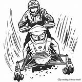 Snowmobile Coloring Pages  Free & Printable sketch template