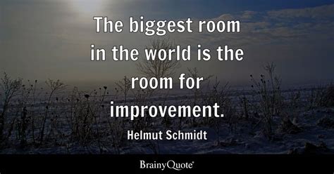 Helmut Schmidt - The biggest room in the world is the room...