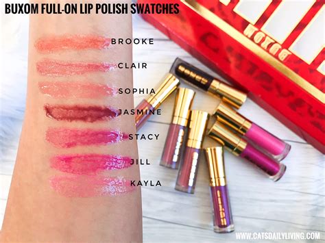 Swatching THE Entire Collection of Buxom Cosmetics Lip Products!!! - Cat's Daily Living