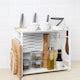 AVSTEG kitchen countertop organiser, bamboo/white, 40x21 cm - IKEA