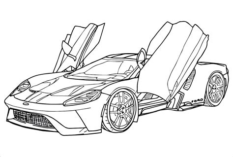 Awesome Ford coloring page - Download, Print or Color Online for Free