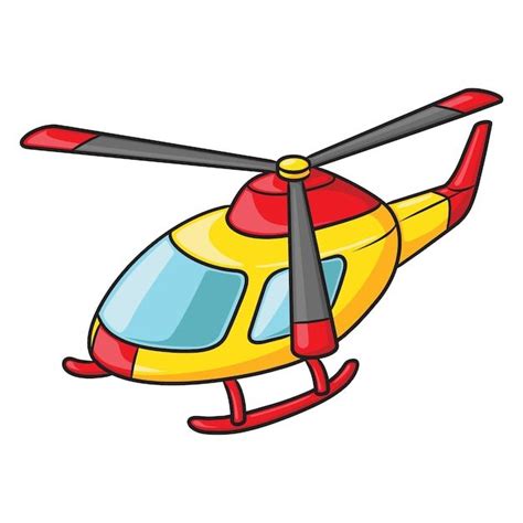 Premium Vector | Yellow helicopter cartoon | Helicopter, Easy drawings for kids, Cartoon clip art