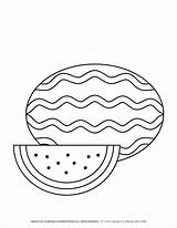 Watermelon Coloring Pages sketch template