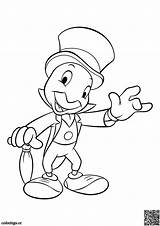 Pinocchio And Jiminy Cricket Coloring Pages sketch template