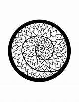 Coloring Page Spiral Spikes  Etsy How To Draw Hands sketch template