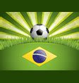 Soccer goal and ball Royalty Free Vector Image