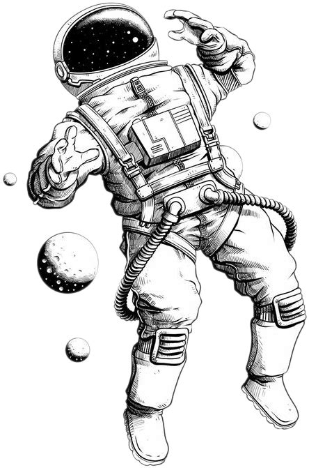 Astronaut Drawing, Astronaut Illustration, Astronaut Tattoo, Space Illustration, History Tattoos ...