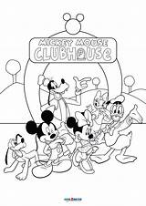 Free Printable Mickey Mouse Clubhouse Coloring Pages For Kids  sketch template