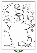 Snowball Coloring Page Pages sketch template