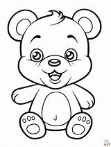 Cute And Free Teddy Bear Coloring Pages For Kids  GBcoloring sketch template