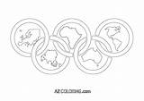 Olympic Rings Coloring Page  Nation sketch template