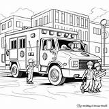 Ambulance Coloring Pages  Free & Printable sketch template