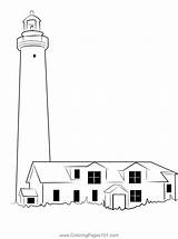 Printable Lighthouse Coloring Pages For Adults Sketch Page sketch template
