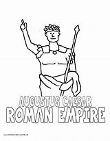 Augustus Caesar Coloring Page Pages sketch template