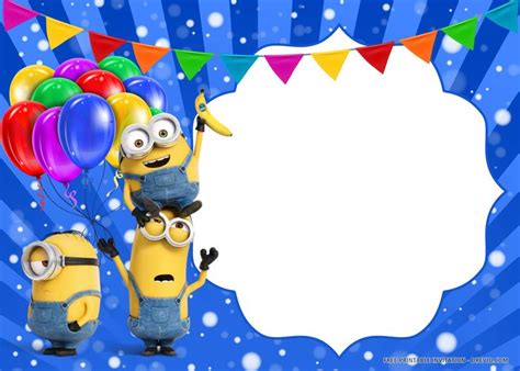 Free Printable Minions Invitation Templates | Minion invitation, Minion birthday invitations ...