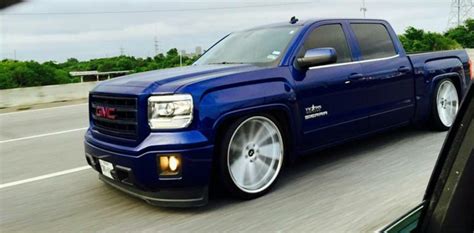 Dropped 2015 GMC Sierra | Gmc, Custom chevy trucks, Sport truck