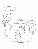 Tea Kettle Coloring Pages sketch template