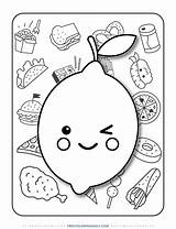Free Lemon Coloring Page  Daily sketch template