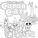 The Hero Of Color City Coloring Book Pages sketch template