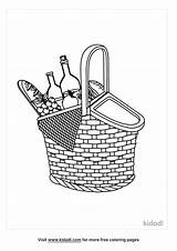 Free Picnic Basket Coloring Page  Printables Kidadl sketch template