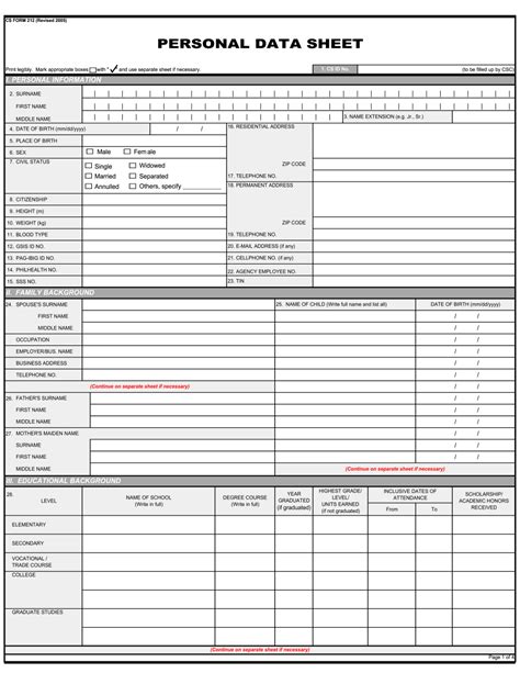 Boost Efficiency With Our PDF Signer For Personal Data Sheet