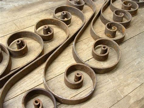 Rusty Metal Decorative Scrollwork - Handmade Home Decor