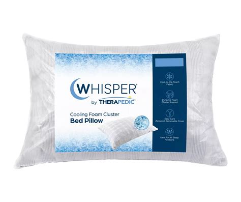 Whisper by Therapedic Whisper Cooling Foam Cluster Bed Pillow | Big Lots