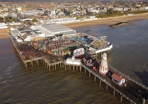 An Aerial View Of The Pier In Clacton-On-Sea Essex England | Clacton-on ...