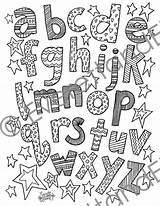 Coloring Fonts For Kids Pages sketch template