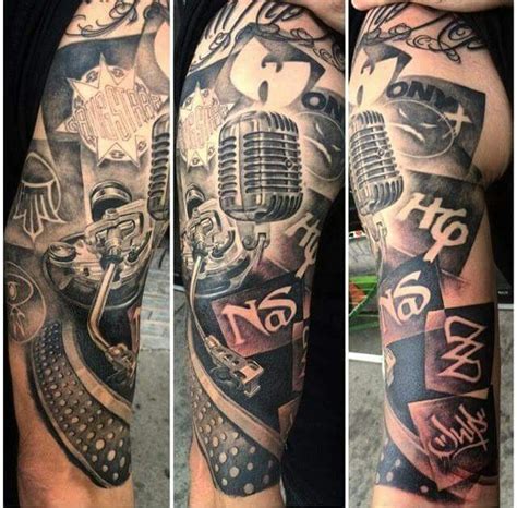 Hip Hop Tat Eminem Tattoo, Dj Tattoo, Hip Hop Tattoo, Music Tattoo ...