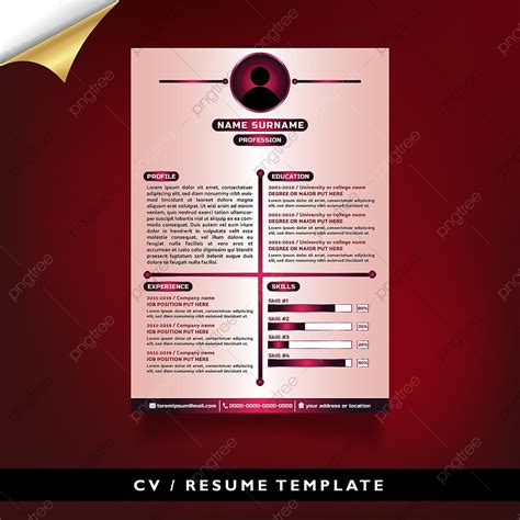 Stylish Cv Resume Template Template Download on Pngtree