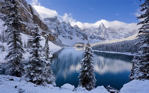 Snow Mountain Lake Wallpapers - Top Free Snow Mountain Lake Backgrounds ...