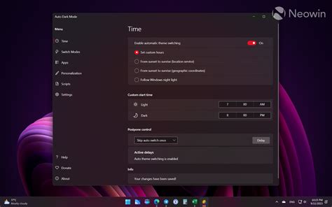 Auto Dark Mode for Windows gets a massive update with Windows 11-like UI and many features ...