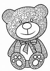 Zentangle Teddy Bear coloring Page  Download Print Or Color Online sketch template