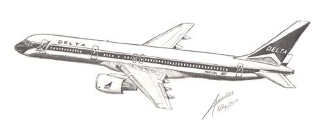 Delta Airlines 757 by audoman2607 on DeviantArt